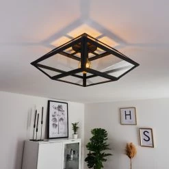 Hofstein Moraira Deckenleuchte Schwarz, 1-flammig -Bürolampen Verkäufe moraira deckenleuchte h3368886 7