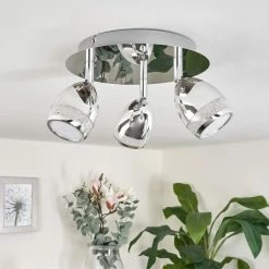 Hofstein Morges Deckenleuchte LED Chrom, 3-flammig -Bürolampen Verkäufe morges deckenleuchte h3446942 9