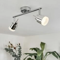 Hofstein Morges Deckenleuchte LED Chrom, 2-flammig -Bürolampen Verkäufe morges deckenleuchte h3446973 6