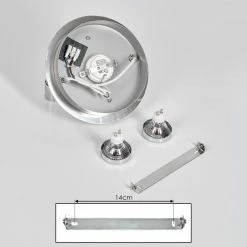 Hofstein Morges Deckenleuchte LED Nickel-Matt, Chrom, 2-flammig -Bürolampen Verkäufe morges deckenleuchte h3458556 4
