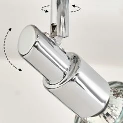 Hofstein Morges Deckenleuchte LED Nickel-Matt, Chrom, 2-flammig -Bürolampen Verkäufe morges deckenleuchte h3458556 5