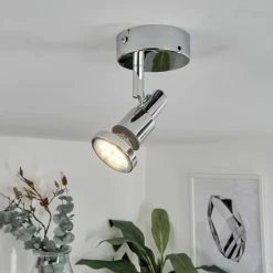 Hofstein Morges Deckenleuchte LED Chrom, 1-flammig -Bürolampen Verkäufe morges deckenleuchte h3458600 6