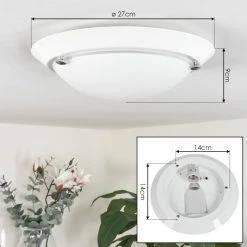 Hofstein Morges Deckenleuchte Weiß, 1-flammig 14 Hofstein Morges Deckenleuchte Weiß, 1-flammig -Bürolampen Verkäufe morges deckenleuchte h3547311 3