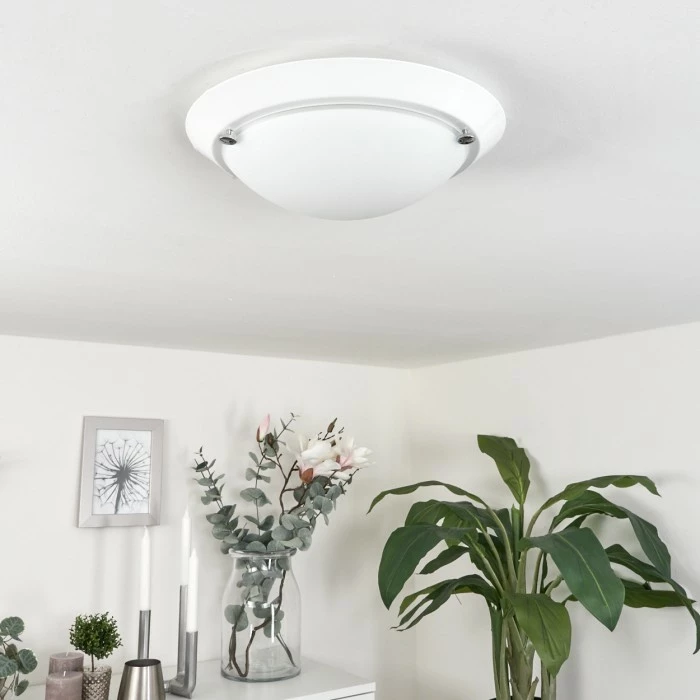 Hofstein Morges Deckenleuchte Weiß, 1-flammig 10 Hofstein Morges Deckenleuchte Weiß, 1-flammig – Bild 10