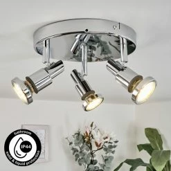 Hofstein Morges Deckenleuchte Chrom, 3-flammig