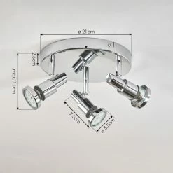 Hofstein Morges Deckenleuchte Chrom, 3-flammig -Bürolampen Verkäufe morges deckenleuchte h3548448 3