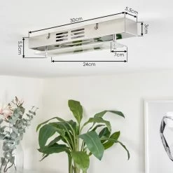 Hofstein Morges Deckenleuchte LED Chrom, 1-flammig 13 Hofstein Morges Deckenleuchte LED Chrom, 1-flammig -Bürolampen Verkäufe morges deckenleuchte h3551523 3