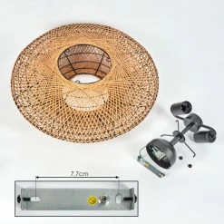 Hofstein Mulstrand Deckenleuchte Schwarz, 2-flammig -Bürolampen Verkäufe mulstrand deckenleuchte h3442685 4