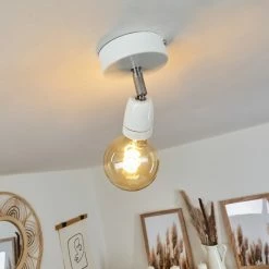 Hofstein Musland Deckenleuchte Chrom, Weiß, 1-flammig 16 Hofstein Musland Deckenleuchte Chrom, Weiß, 1-flammig -Bürolampen Verkäufe musland deckenleuchte h3430941 6