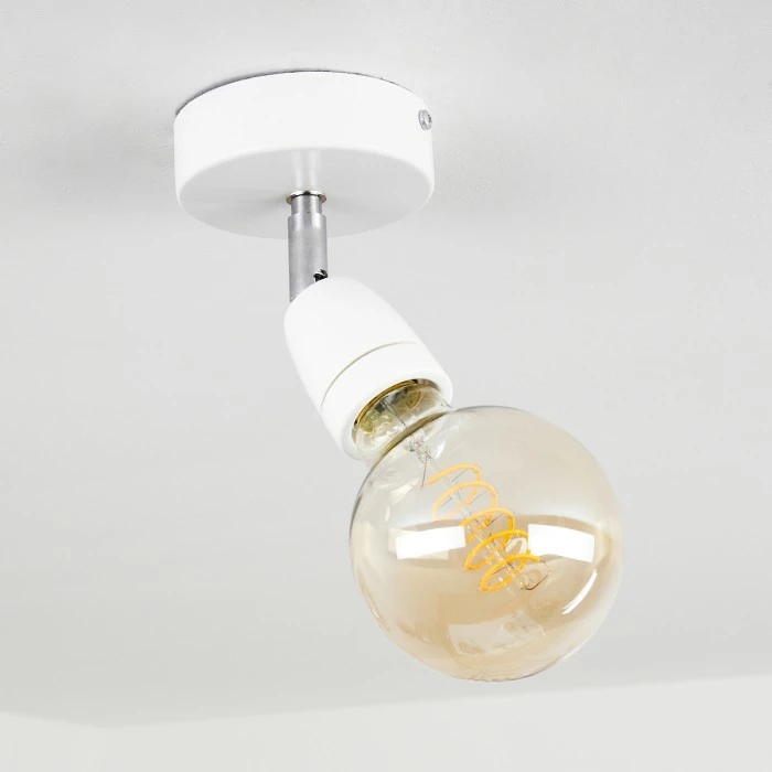 Hofstein Musland Deckenleuchte Chrom, Weiß, 1-flammig 8 Hofstein Musland Deckenleuchte Chrom, Weiß, 1-flammig – Bild 8