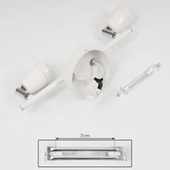 Hofstein Musland Deckenleuchte Chrom, Weiß, 2-flammig 14 Hofstein Musland Deckenleuchte Chrom, Weiß, 2-flammig -Bürolampen Verkäufe musland deckenleuchte h3430965 4