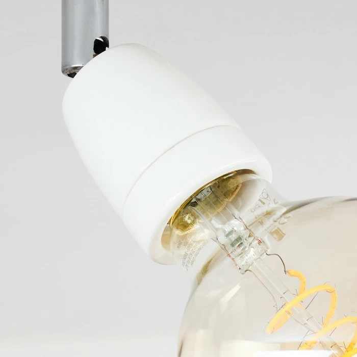 Hofstein Musland Deckenleuchte Chrom, Braun, 1-flammig 3 Hofstein Musland Deckenleuchte Chrom, Braun, 1-flammig – Bild 3