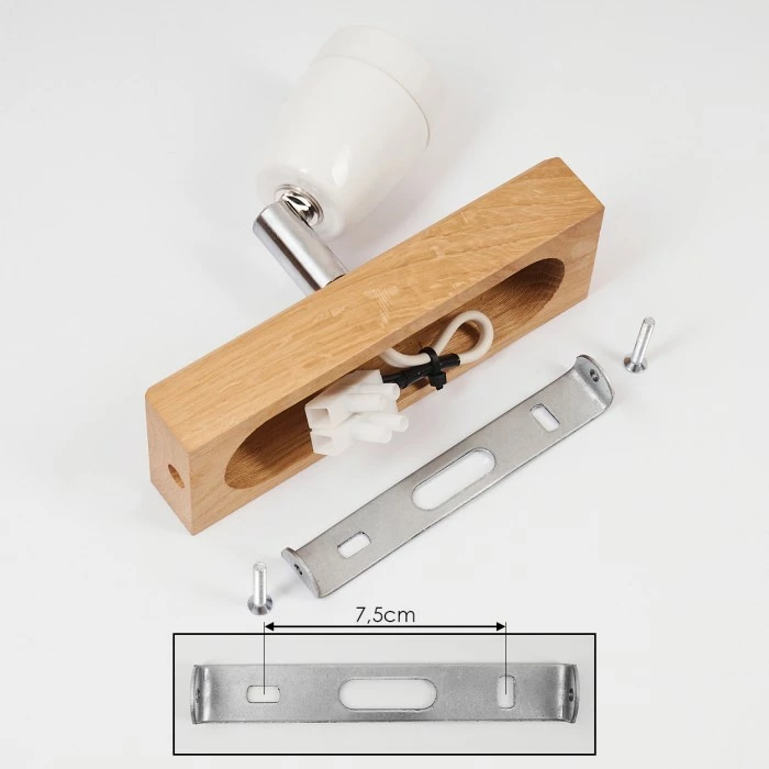 Hofstein Musland Deckenleuchte Chrom, Braun, 1-flammig 5 Hofstein Musland Deckenleuchte Chrom, Braun, 1-flammig – Bild 5