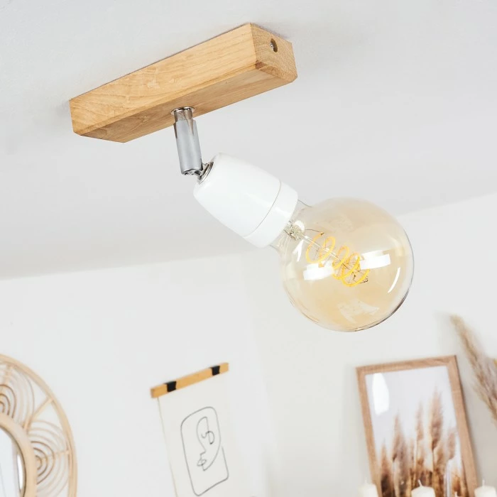 Hofstein Musland Deckenleuchte Chrom, Braun, 1-flammig 10 Hofstein Musland Deckenleuchte Chrom, Braun, 1-flammig – Bild 10