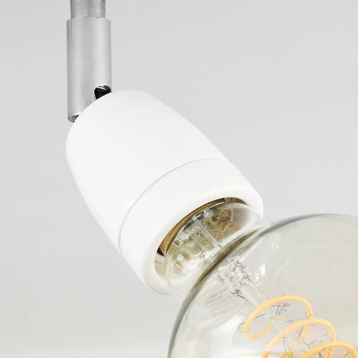 Hofstein Musland Deckenleuchte Chrom, Weiß, 3-flammig 3 Hofstein Musland Deckenleuchte Chrom, Weiß, 3-flammig – Bild 3