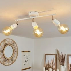 Hofstein Musland Deckenleuchte Chrom, Weiß, 3-flammig 18 Hofstein Musland Deckenleuchte Chrom, Weiß, 3-flammig -Bürolampen Verkäufe musland deckenleuchte h3431450 8