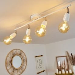 Hofstein Musland Deckenleuchte Chrom, Weiß, 4-flammig 16 Hofstein Musland Deckenleuchte Chrom, Weiß, 4-flammig -Bürolampen Verkäufe musland deckenleuchte h3431474 6