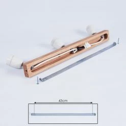 Hofstein Musland Deckenleuchte Chrom, Weiß, Holz dunkel, 3-flammig -Bürolampen Verkäufe musland deckenleuchte h3441305 4