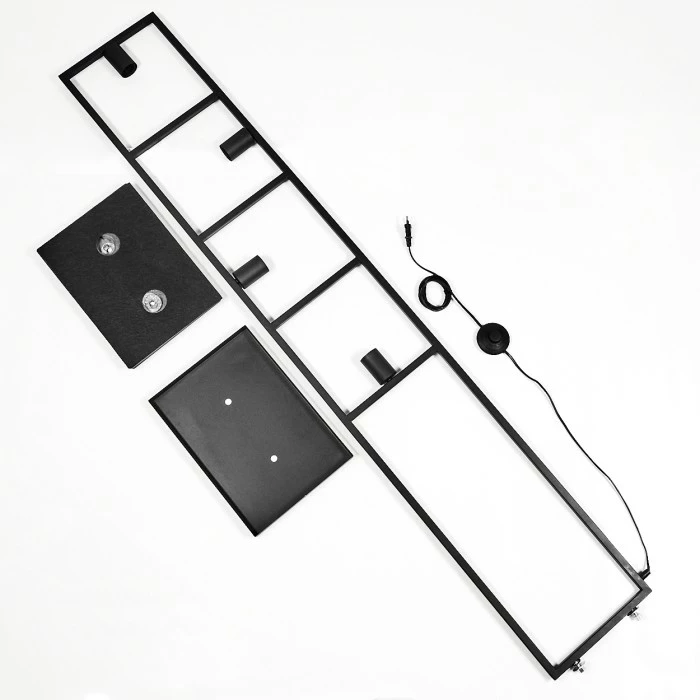 Hofstein Nanbong Stehleuchte Schwarz, 4-flammig 5 Hofstein Nanbong Stehleuchte Schwarz, 4-flammig – Bild 5