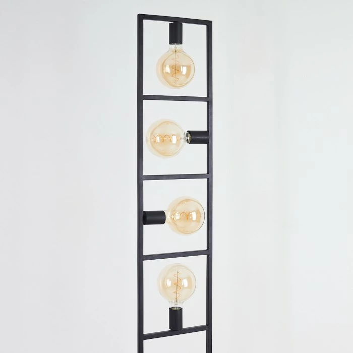 Hofstein Nanbong Stehleuchte Schwarz, 4-flammig 8 Hofstein Nanbong Stehleuchte Schwarz, 4-flammig – Bild 8