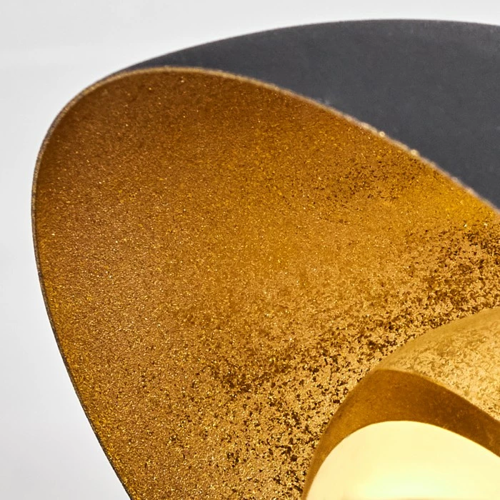 Hofstein Neiden Deckenleuchte Schwarz-Gold, 4-flammig 6 Hofstein Neiden Deckenleuchte Schwarz-Gold, 4-flammig – Bild 6