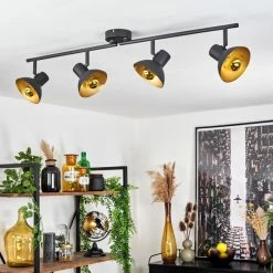 Hofstein Neiden Deckenleuchte Schwarz-Gold, 4-flammig 23 Hofstein Neiden Deckenleuchte Schwarz-Gold, 4-flammig -Bürolampen Verkäufe neiden deckenleuchte h3092507 do1 9