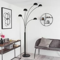 Hofstein Nikkala Stehleuchte Schwarz, 5-flammig -Bürolampen Verkäufe nikkala stehleuchte h3413852 11