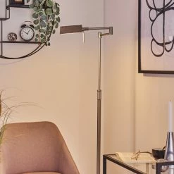 Hofstein Norrlida Stehleuchte LED Nickel-Matt, 1-flammig -Bürolampen Verkäufe norrlida stehleuchte h3426081 6