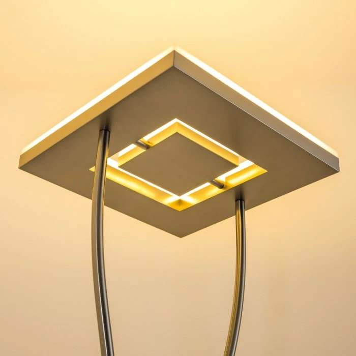 Hofstein Notigi Deckenfluter LED Nickel-Matt, 2-flammig, Fernbedienung, Farbwechsler 14 Hofstein Notigi Deckenfluter LED Nickel-Matt, 2-flammig, Fernbedienung, Farbwechsler – Bild 14