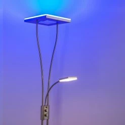 Hofstein Notigi Deckenfluter LED Nickel-Matt, 2-flammig, Fernbedienung, Farbwechsler 47 Hofstein Notigi Deckenfluter LED Nickel-Matt, 2-flammig, Fernbedienung, Farbwechsler -Bürolampen Verkäufe notigi deckenfluter h000632 14