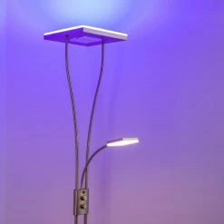 Hofstein Notigi Deckenfluter LED Nickel-Matt, 2-flammig, Fernbedienung, Farbwechsler 49 Hofstein Notigi Deckenfluter LED Nickel-Matt, 2-flammig, Fernbedienung, Farbwechsler -Bürolampen Verkäufe notigi deckenfluter h000632 16