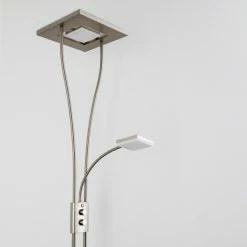 Hofstein Notigi Deckenfluter LED Nickel-Matt, 2-flammig, Fernbedienung, Farbwechsler 60 Hofstein Notigi Deckenfluter LED Nickel-Matt, 2-flammig, Fernbedienung, Farbwechsler -Bürolampen Verkäufe notigi deckenfluter h000632 27