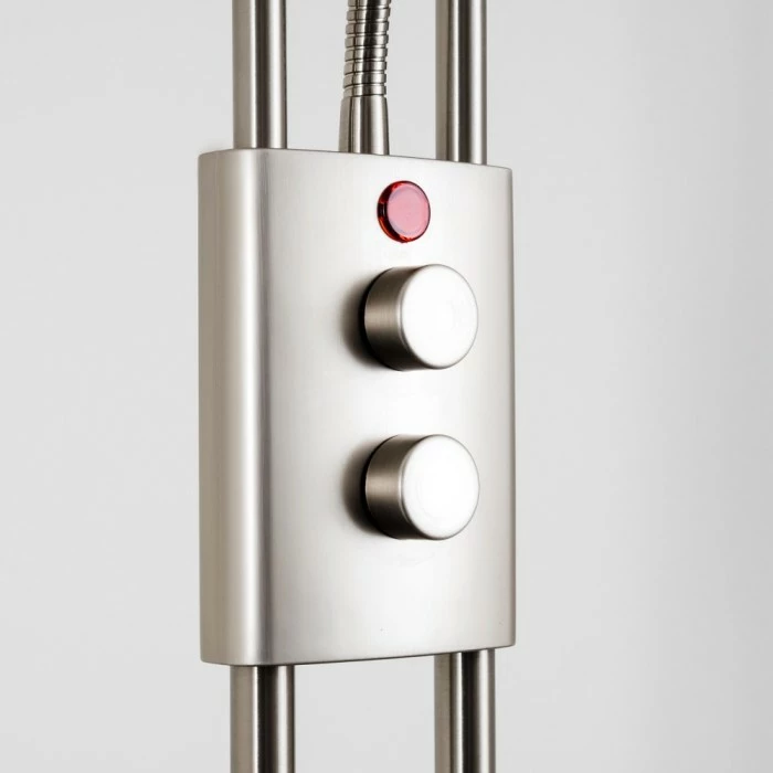 Hofstein Notigi Deckenfluter LED Nickel-Matt, 2-flammig, Fernbedienung, Farbwechsler 31 Hofstein Notigi Deckenfluter LED Nickel-Matt, 2-flammig, Fernbedienung, Farbwechsler – Bild 31