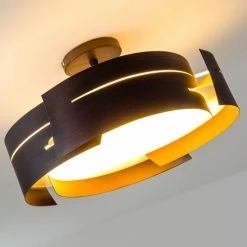 Hofstein Novara Deckenleuchte Braun, 3-flammig -Bürolampen Verkäufe novara deckenleuchte h383 8