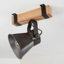 Hofstein Oksbol Deckenspot Grau, Hellbraun, Stahl gebürstet, 1-flammig 35 Hofstein Oksbol Deckenspot Grau, Hellbraun, Stahl gebürstet, 1-flammig -Bürolampen Verkäufe oksbol deckenspot h3350140 14