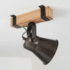 Hofstein Oksbol Deckenspot Grau, Hellbraun, Stahl gebürstet, 1-flammig 38 Hofstein Oksbol Deckenspot Grau, Hellbraun, Stahl gebürstet, 1-flammig -Bürolampen Verkäufe oksbol deckenspot h3350140 17