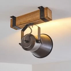 Hofstein Oksbol Deckenspot Grau, Hellbraun, Stahl gebürstet, 1-flammig 26 Hofstein Oksbol Deckenspot Grau, Hellbraun, Stahl gebürstet, 1-flammig -Bürolampen Verkäufe oksbol deckenspot h3350140 5