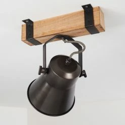 Hofstein Oksbol Deckenspot Grau, Hellbraun, Stahl gebürstet, 1-flammig 28 Hofstein Oksbol Deckenspot Grau, Hellbraun, Stahl gebürstet, 1-flammig -Bürolampen Verkäufe oksbol deckenspot h3350140 7