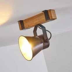 Hofstein Oksbol Deckenspot Grau, Hellbraun, Stahl gebürstet, 1-flammig 29 Hofstein Oksbol Deckenspot Grau, Hellbraun, Stahl gebürstet, 1-flammig -Bürolampen Verkäufe oksbol deckenspot h3350140 8