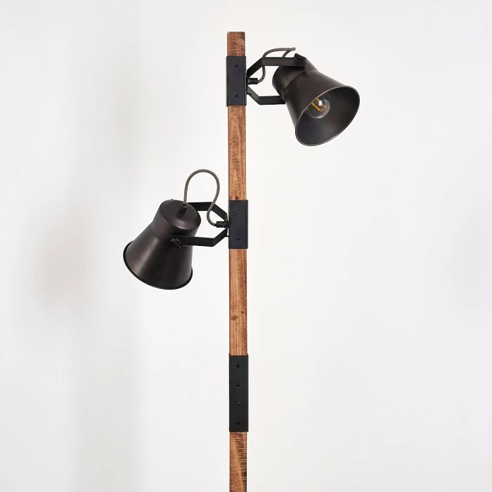 Hofstein Oksbol Stehleuchte Grau, Dunkelbraun, Stahl gebürstet, 2-flammig 13 Hofstein Oksbol Stehleuchte Grau, Dunkelbraun, Stahl gebürstet, 2-flammig – Bild 13