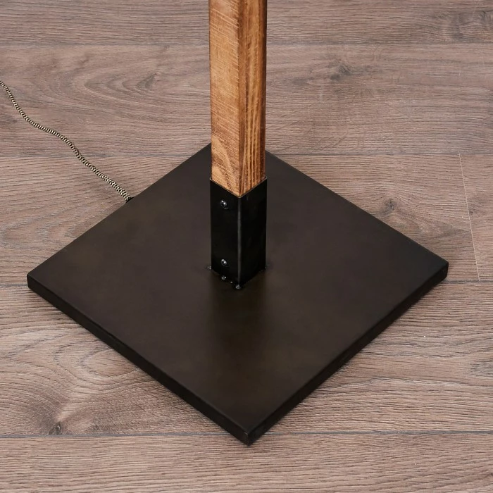 Hofstein Oksbol Stehleuchte Grau, Dunkelbraun, Stahl gebürstet, 2-flammig 5 Hofstein Oksbol Stehleuchte Grau, Dunkelbraun, Stahl gebürstet, 2-flammig – Bild 5