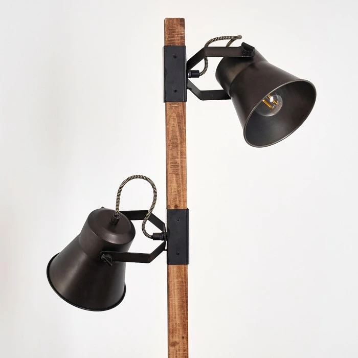 Hofstein Oksbol Stehleuchte Grau, Dunkelbraun, Stahl gebürstet, 2-flammig 10 Hofstein Oksbol Stehleuchte Grau, Dunkelbraun, Stahl gebürstet, 2-flammig – Bild 10