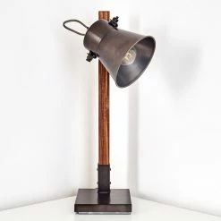 Hofstein Oksbol Tischleuchte Grau, Dunkelbraun, Stahl gebürstet, 1-flammig 29 Hofstein Oksbol Tischleuchte Grau, Dunkelbraun, Stahl gebürstet, 1-flammig -Bürolampen Verkäufe oksbol tischleuchte h3349588 11