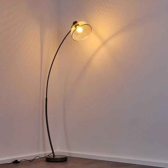 Hofstein Oksevej Stehleuchte Chrom, 1-flammig 3 Hofstein Oksevej Stehleuchte Chrom, 1-flammig – Bild 3