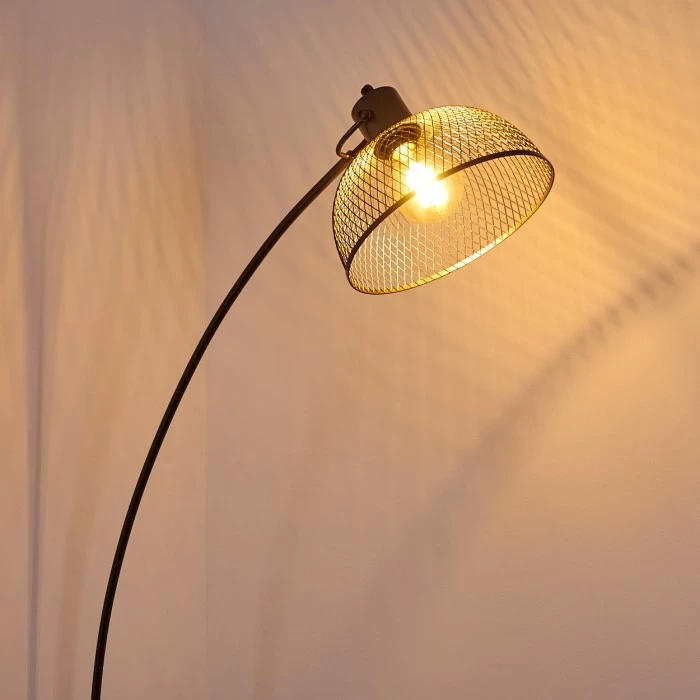 Hofstein Oksevej Stehleuchte Chrom, 1-flammig 4 Hofstein Oksevej Stehleuchte Chrom, 1-flammig – Bild 4