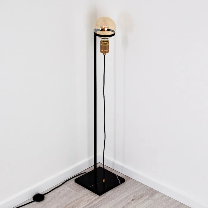 Hofstein Okudari Stehleuchte Messing, Schwarz, Gold, 1-flammig 11 Hofstein Okudari Stehleuchte Messing, Schwarz, Gold, 1-flammig – Bild 11