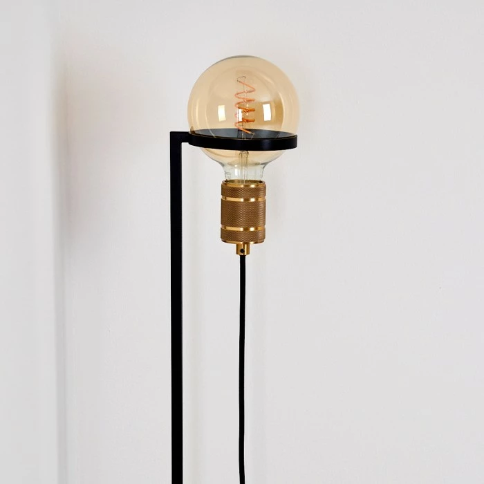 Hofstein Okudari Stehleuchte Messing, Schwarz, Gold, 1-flammig 14 Hofstein Okudari Stehleuchte Messing, Schwarz, Gold, 1-flammig – Bild 14