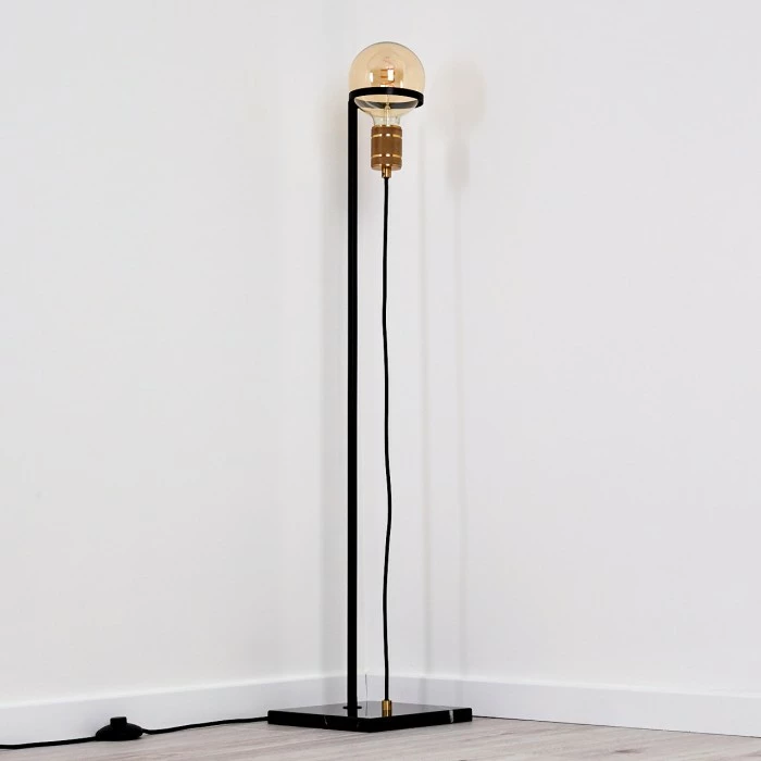 Hofstein Okudari Stehleuchte Messing, Schwarz, Gold, 1-flammig 17 Hofstein Okudari Stehleuchte Messing, Schwarz, Gold, 1-flammig – Bild 17