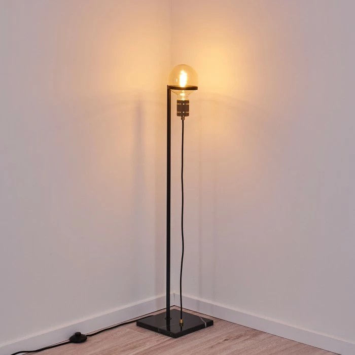 Hofstein Okudari Stehleuchte Messing, Schwarz, Gold, 1-flammig 4 Hofstein Okudari Stehleuchte Messing, Schwarz, Gold, 1-flammig – Bild 4