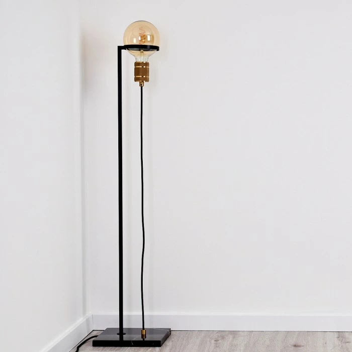 Hofstein Okudari Stehleuchte Messing, Schwarz, Gold, 1-flammig 5 Hofstein Okudari Stehleuchte Messing, Schwarz, Gold, 1-flammig – Bild 5